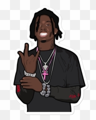 Playboi Carti Horns Sticker - Wallpaper Cartoon png