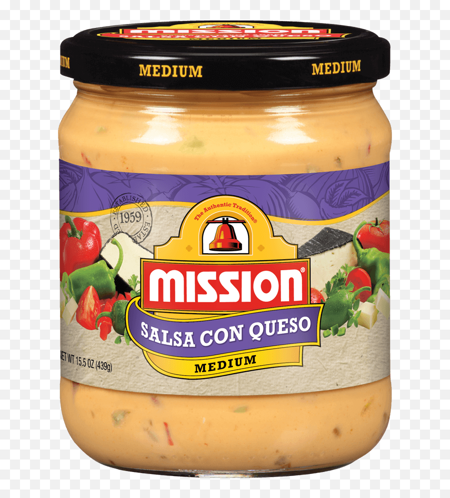 Salsa Con Queso Dip - Mission Foods Mission Cheddar Cheese Sauce Png,Queso Png