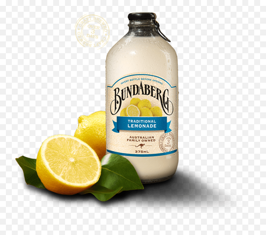 Traditional Lemonade Bundaberg Brewed Drinks - Bundaberg Lemon Png,Lemonade Png
