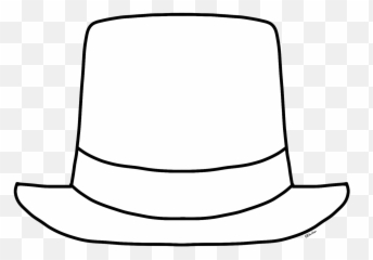 Hats Clipart Black And White - Hat Black And White Clip Art Png,Transparent Hats