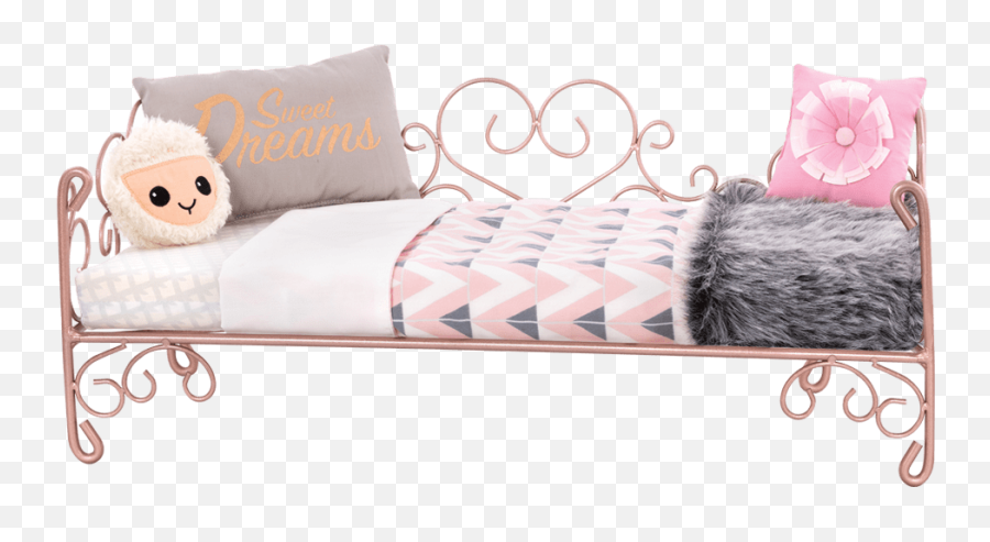 Sheep Sweet Dreams Scrollwork Bed With Images American - Furniture Our Generation Beds Png,Scrollwork Png