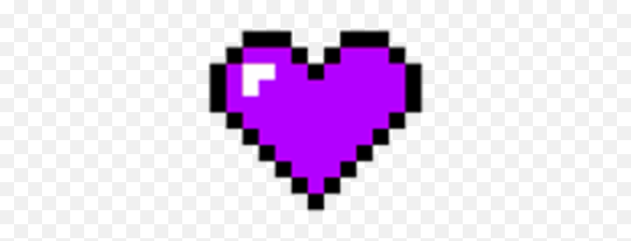 Transparent 8 - Bit Heart Purple Roblox Heart 8 Bit Png,Purple Heart Png