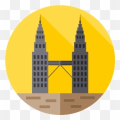 Petronas Towers - Free monuments icons Twin Tower Klcc Icon png