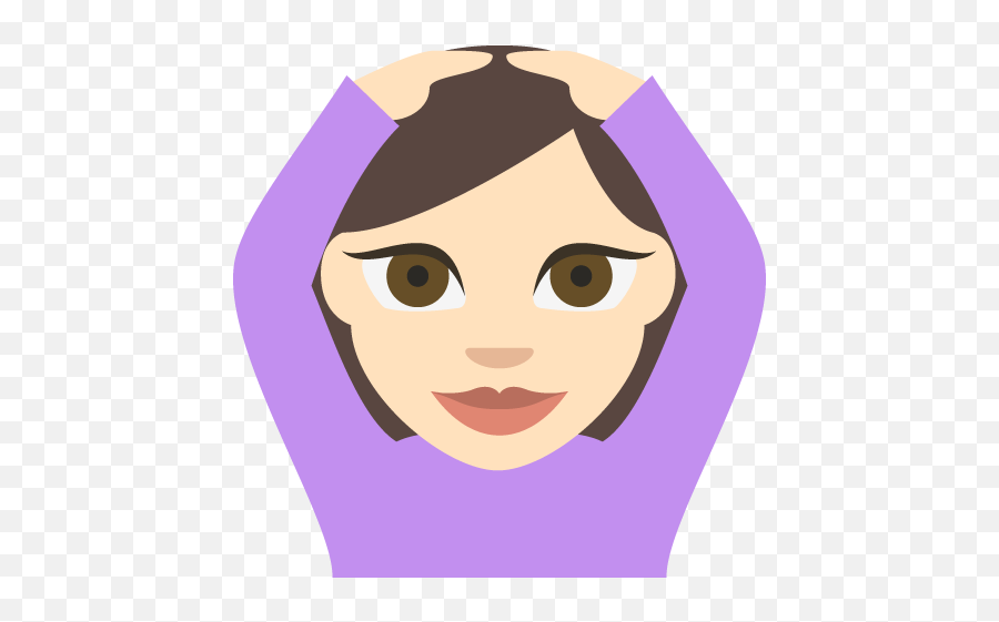 Face With Ok Gesture Light Skin Tone Emoji Emoticon Vector - Clip Art Png,Ok Emoji Png
