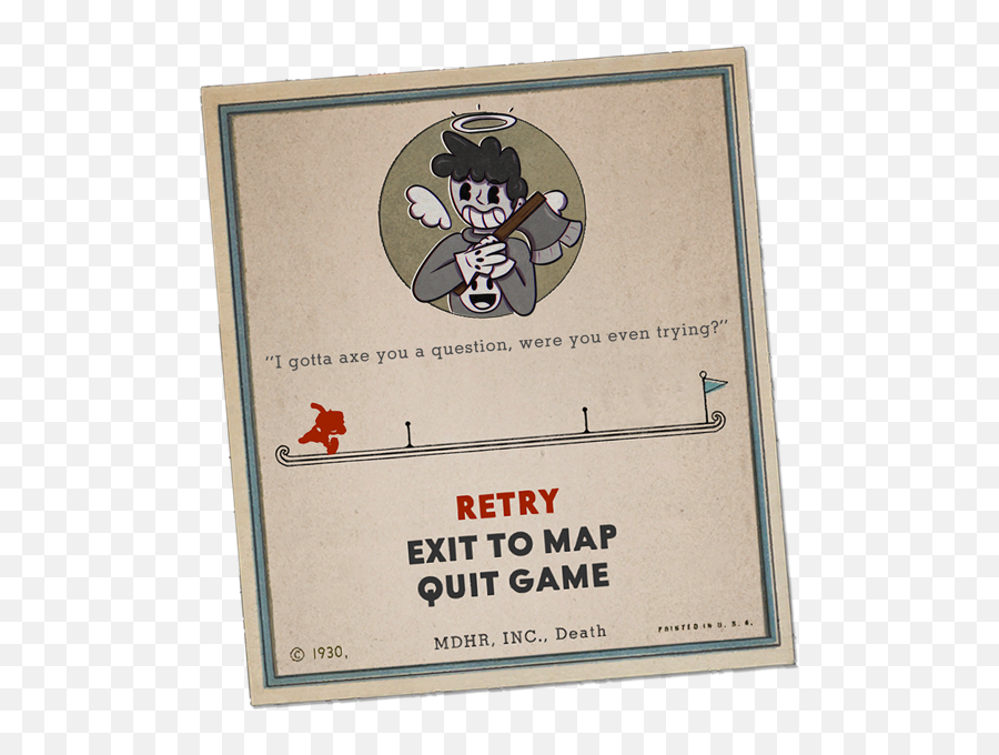Commission Cuphead Card By Plushklavier - Fur Affinity Dot Cuphead Game Over Quotes Png,Cuphead Logo Png