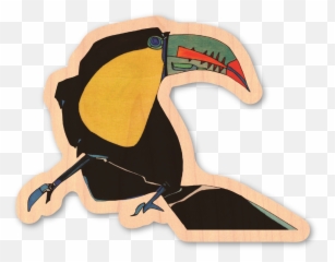 Toucan Wood Sticker - Long Png,Toucan Png