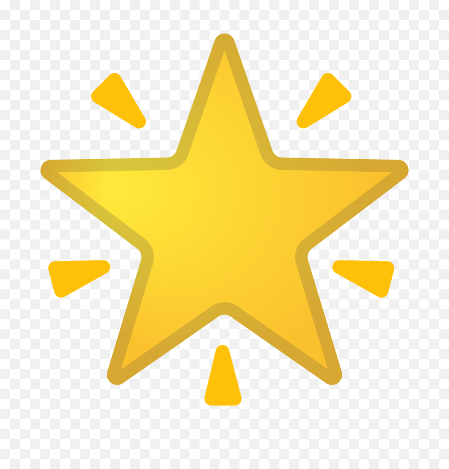 Glowing Star Icon - Star Emoji Png,Glowing Star Png