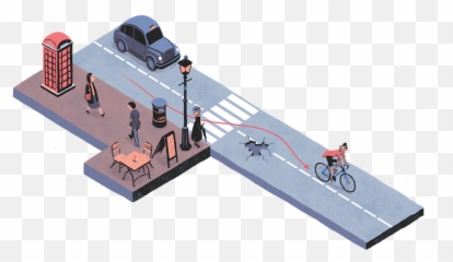 Is Urban Cycling Worth The Risk U2014 Ftcom - Bicycle Png,People Biking Png