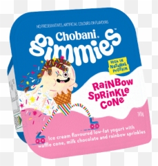 Rainbow Sprinkle Cone Chobani Png