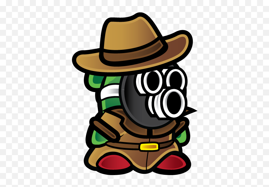 Clip Art - Clip Art Library Cowboy Paper Mario Png,Detective Hat Png