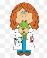 Girl Veterinarian - Science Teacher Clipart Png,Veterinarian Png