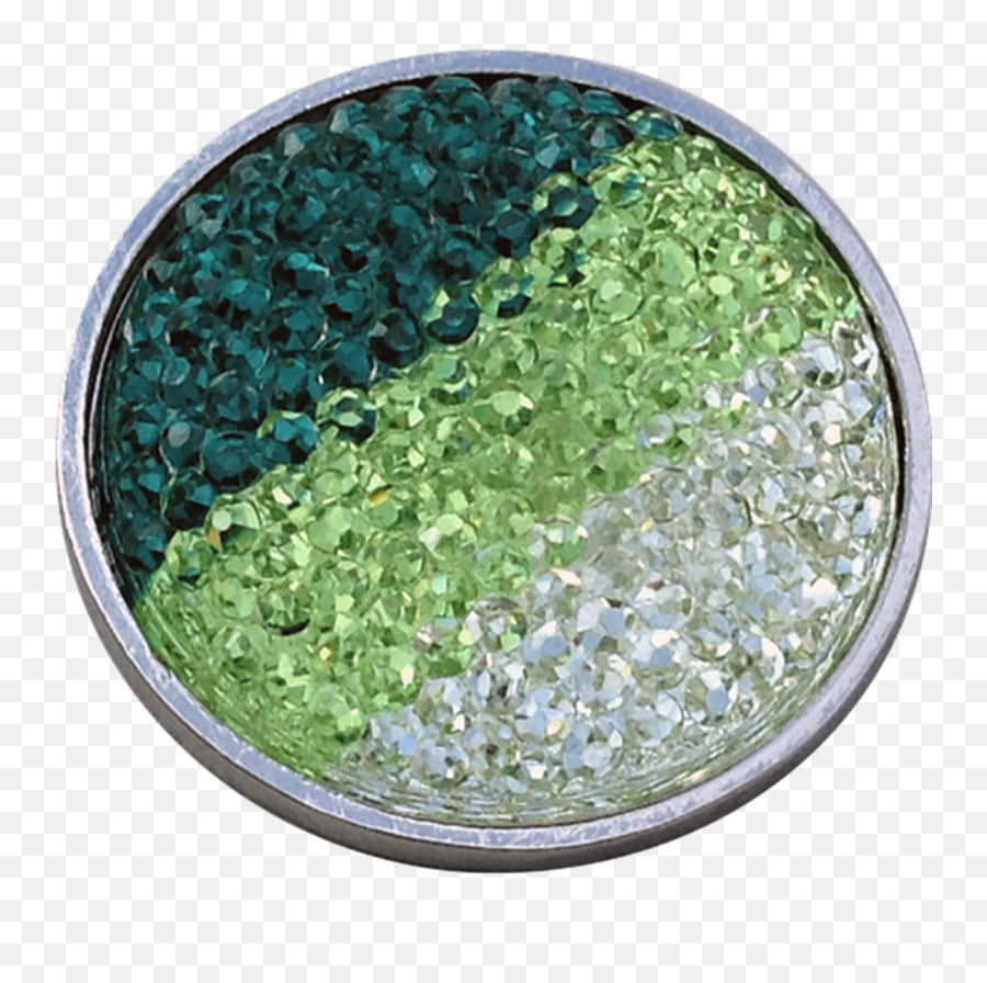 Readygolf Rhinestone Crystal Ball Marker - Green Lime U0026 White Solid Png,Crystal Ball Transparent