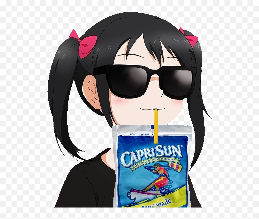 Neckbeard Png - Nico Yazawa With Sunglasses,Capri Sun Png