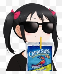 Neckbeard Png - Nico Yazawa With Sunglasses,Capri Sun Png