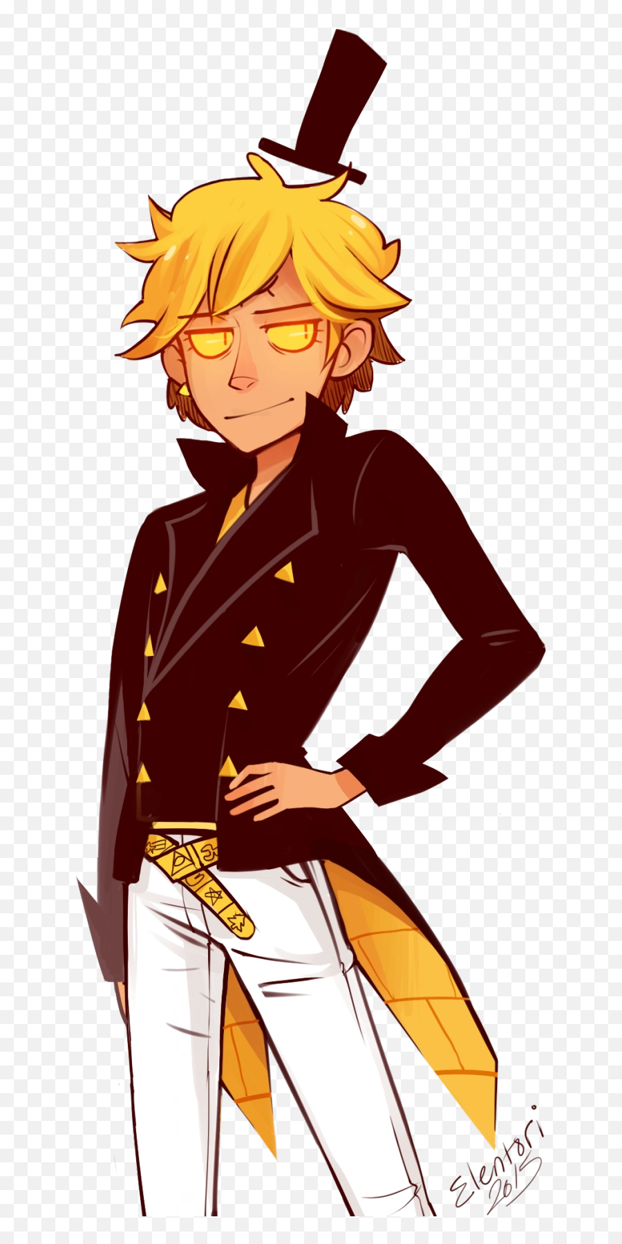 Bill Cipher X Reader - Human Bill Cipher Fanart Png,Bill Cipher Png