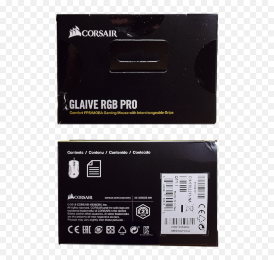 Corsair Glaive Rgb Pro Gaming Mouse - Electronics Brand Png,Corsair Logo Png