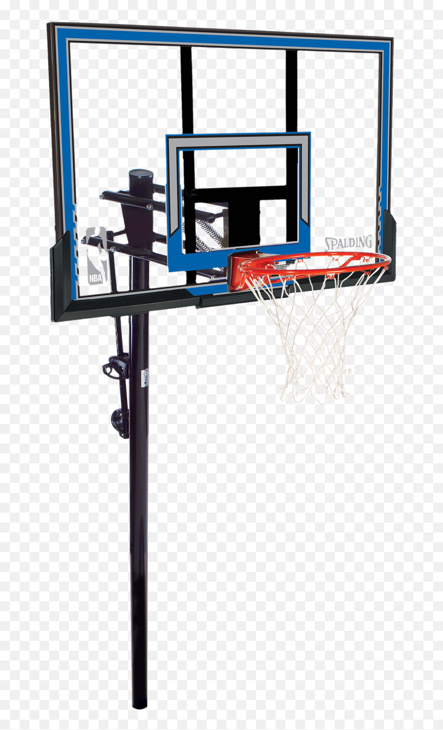 Spalding 50 Polycarbonate In - Ground Basketball Hoop Streetball Png,Basketball Rim Png