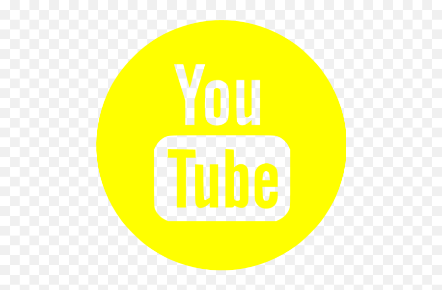 Yellow Youtube 4 Icon - Free Yellow Site Logo Icons Hasmasul Mare Png,Youtube Icon Size