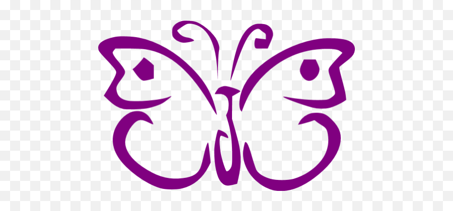 Purple Butterfly 7 Icon - Purple Butterfly Icon Transparent Png,Star Butterfly Icon