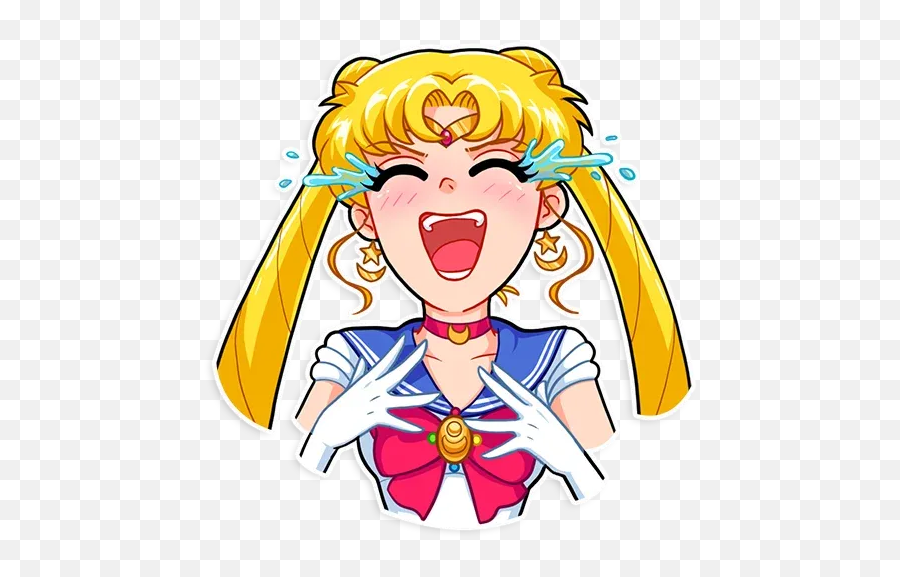 Dailytools Whatsapp Stickers - Stickers Cloud Sailor Moon Sticker Whatsapp Png,Moon Emoji Png