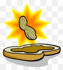 Peanut Butter And Jelly Sandwich Cartoon - Clip Art Library Plain Peanut Butter Sandwich Clipart Png,Peanut Butter Jelly Time Aim Icon
