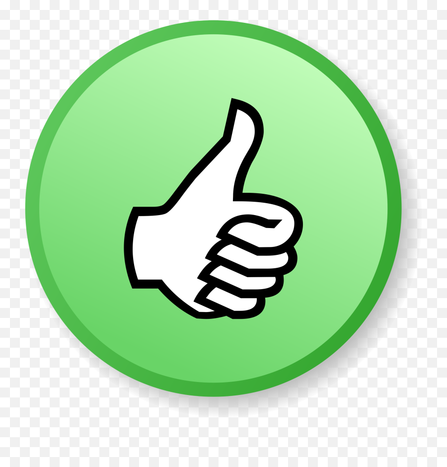 Green Thumbs Up Icon - Thumbs Up No Background Png,Thumbs Up Transparent Background