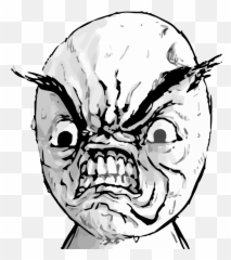 Attack - Angry Rage Comic Face png