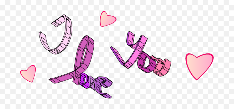 I Love You Purple Clipart Cliparts And Others Art - Clip Art Png,I Love You Png
