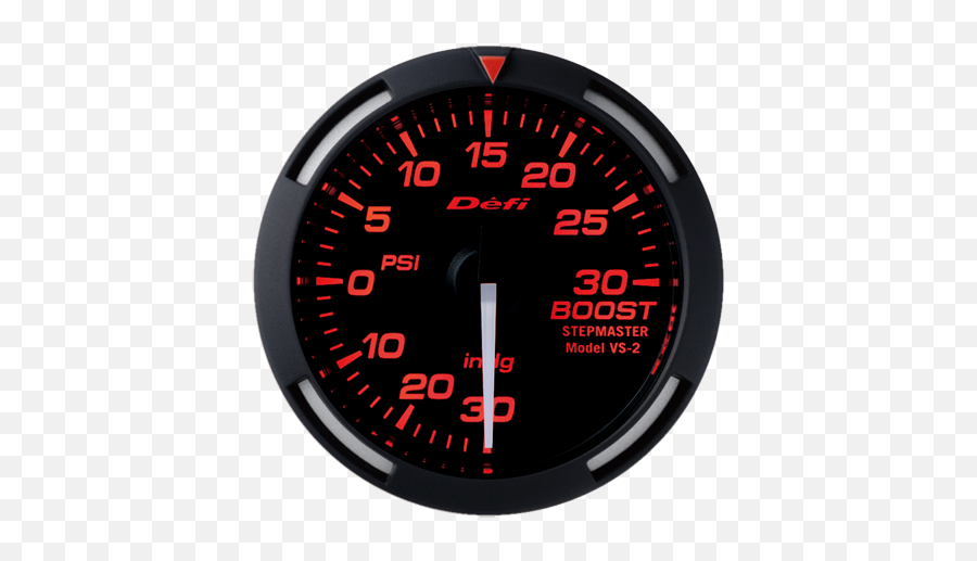 Defi Red Racer 52mm 30 Psi Boost Gauge With White Needle - Df06507 Indicator Png,Samsung Refrigerator Red Icon Meanings