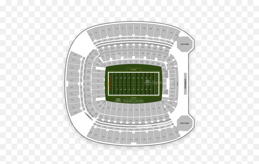 Pittsburgh Steelers Seating Chart 3d - Section 510 Heinz Field Png,Steelers Png