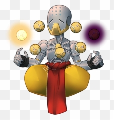 Batghostgirlfan U2014 Mistahmuffins Full Coloredrendered Chibi - Zenyatta Png,Zenyatta Png