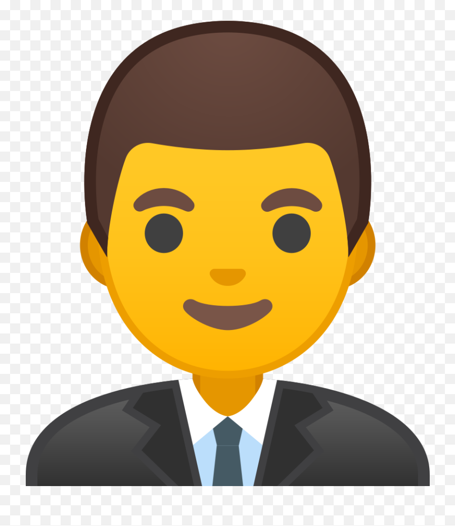 Man Office Worker Icon Noto Emoji People Profession - Office Man Emoji Png,Icon Of A Person