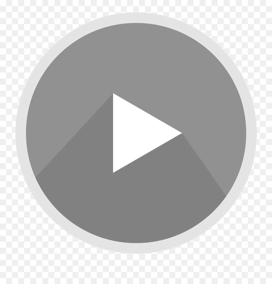 The Youtube Logo Icon Grey Free - Circle Png,Black Youtube Logo Png