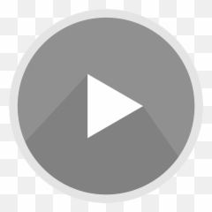 The Youtube Logo Icon Grey Free - Circle png