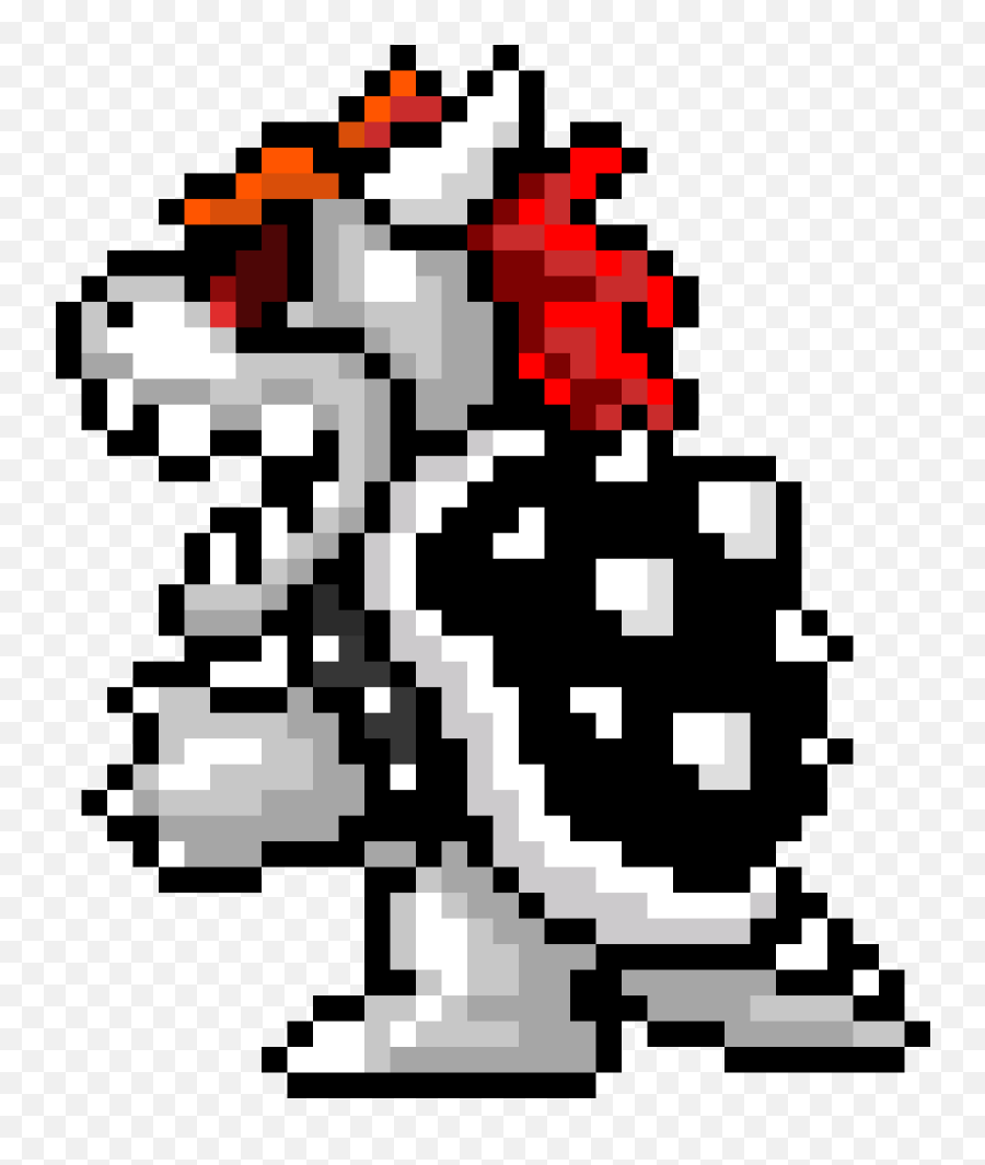Pixilart - Dry Bowser By Pixlos Super Mario Bros Dry Bowser Png,Bowser Png