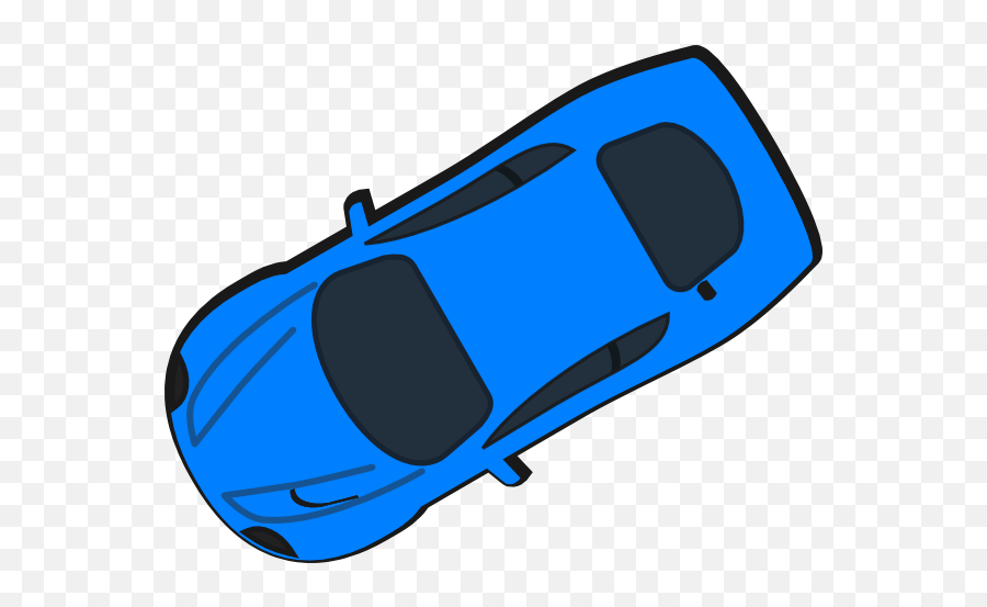Blue Car - Top View 210 Clip Art At Clkercom Vector Transparent Car Top View Vector Png,Car Icon Top View