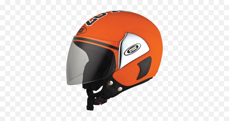 Open Face Motorcycle Bike Two - Wheeler Riding Helmets For Studds Orange Helmet Png,Ladies Icon Helmets