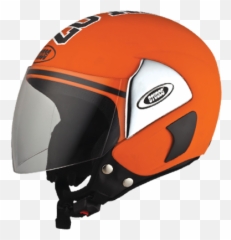 Open Face Motorcycle Bike Two - Wheeler Riding Helmets for Studds Orange png