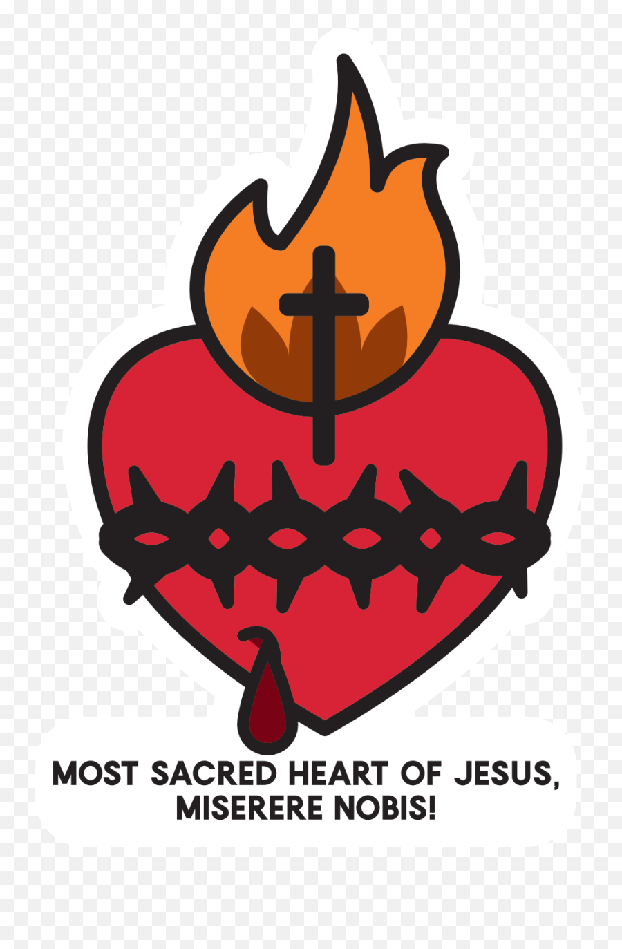 The Immaculate Heart Of Mary And Sacred Jesus - Language Png,Icon Of The Sacred Heart