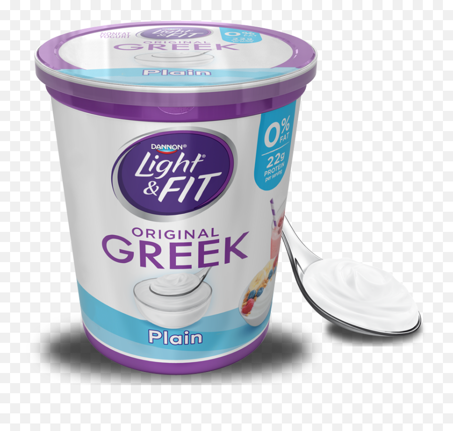 Yogurt Png Images - Dannon Light And Fit Plain Greek Yogurt,Yogurt Png