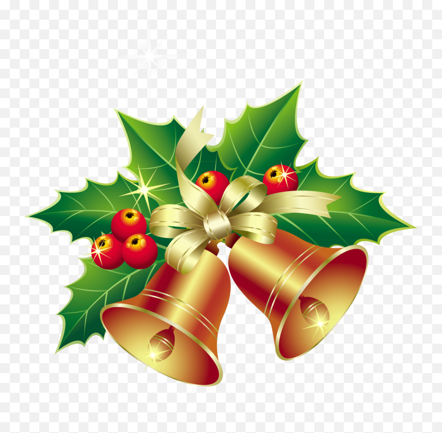 Christmas Ornament - Christmas Bells Clip Art Png,Christmas Holly Png