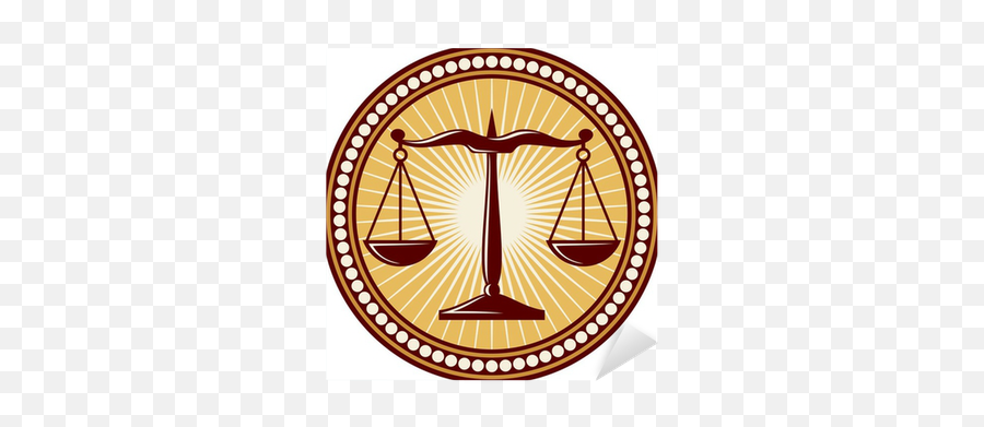 Sticker Scales Of Justice Symbol - Pixersus Png,Scale Of Justice Icon