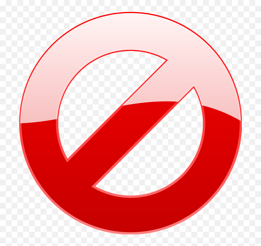 Filenuvola Prohibitedsvg - Wikimedia Commons Png,Red Cancel Icon