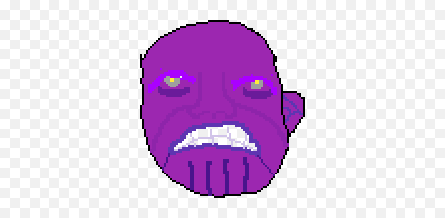 Pixilart - Thanos Grape Transparent Png,Thanos Head Transparent