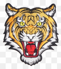 Tiger Face Png - Bij Kiki Ironon Patch Tiger Gucci Embroidery
