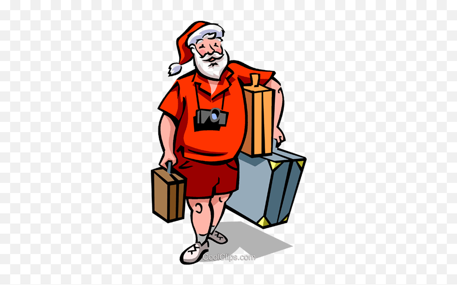 Santa - Santa Vacation Cartoon Free,Santa Clipart Png