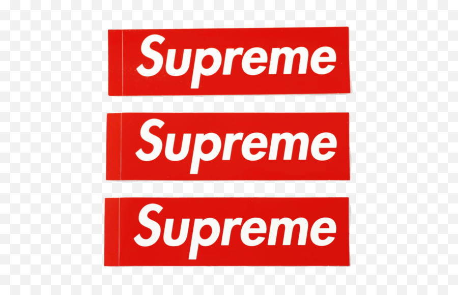 Logo Sticker X3 - Logo Sticker Supreme Sticker Png,Supreme Png