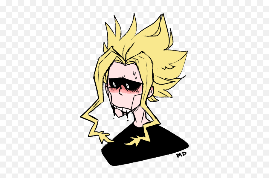 Im Tired Af But I Wound Up - Toshinori Yagi Blush Png,All Might Face Png