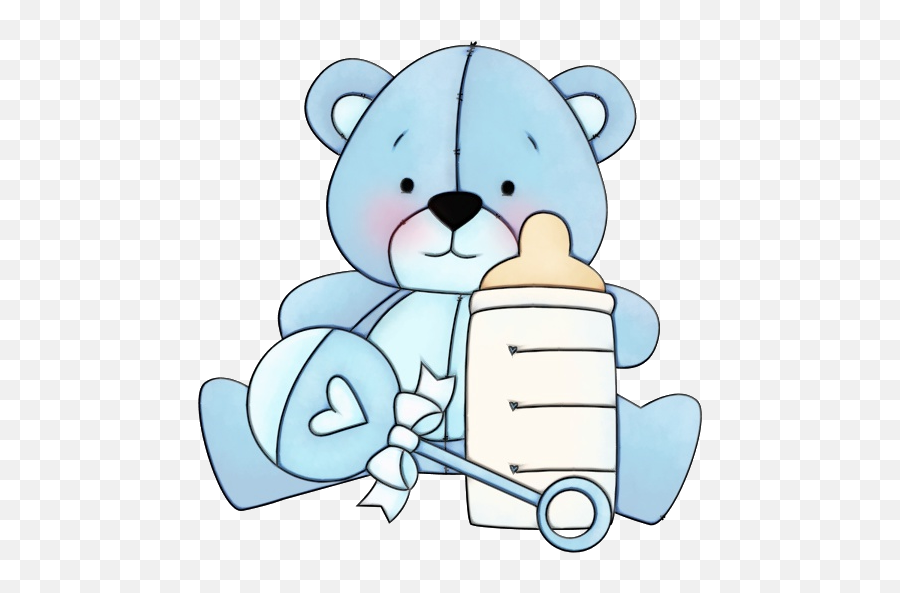 Cartoon Line Teddy Bear For Valentines Day - 504x512 Teddy Bear Png,Teddy Bear Transparent