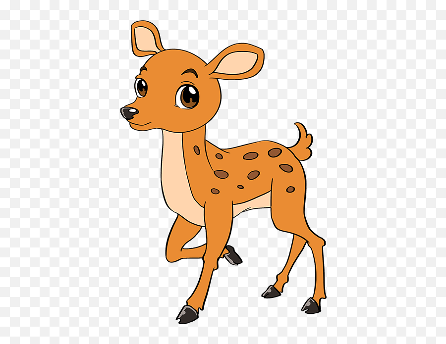 How To Draw A Baby Deer - Really Easy Drawing Tutorial Draw A Baby Deer Png,Baby Deer Png